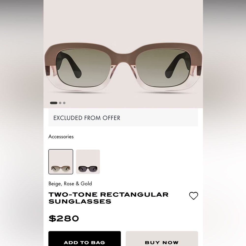 Chic Brown and Gold Rectangular Sunglasses
